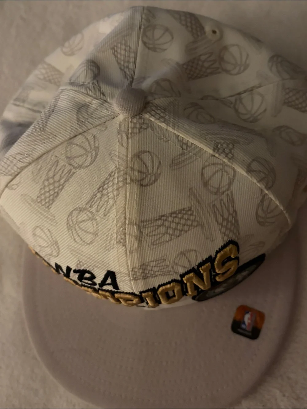 NBA White & Gold Champions 2023-24 Snapback Hat